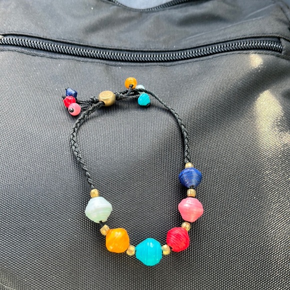 Multi colored paper bead bracelet Noonday Collection - Picture 1 of 3